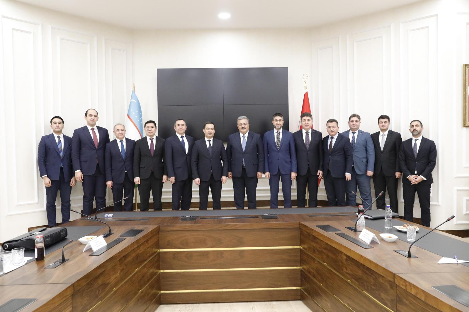 Bakan Yardımcımız Faruk Özçelik, Özbekistan Dışişleri Bakan Yardımcısı Olimjon Abdullaev ile Görüştü