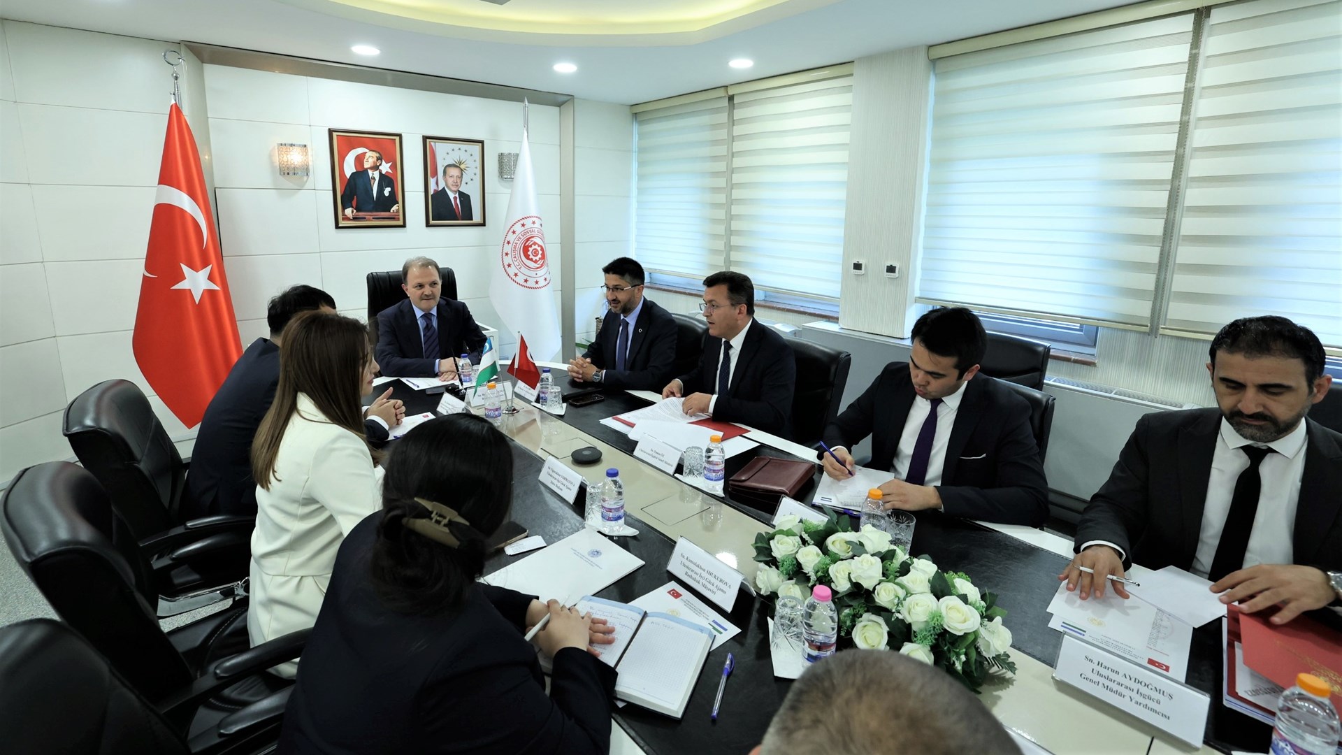 Within the scope of the Action Plan entered into force on 7 May 2025 between our Ministry and the Ministry of Employment and Poverty Reduction of the Republic of Uzbekistan, a delegation consisting of officials from the International Migration Agency of the Republic of Uzbekistan paid a working visit to our Ministry.