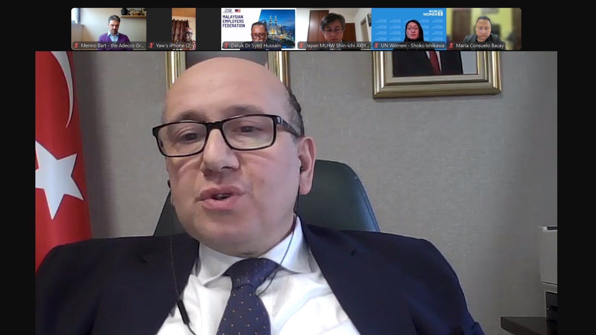 The 2nd Coordination Group Meeting of the Global Social Justice Coalition, of which Turkey is one of the 12 member governments, was held virtually. The Coalition's priority fields of intervention, such as communication and advocacy strategies, information production and sharing, and thematic areas, were discussed in detail by the Coordination Group members at the meeting.