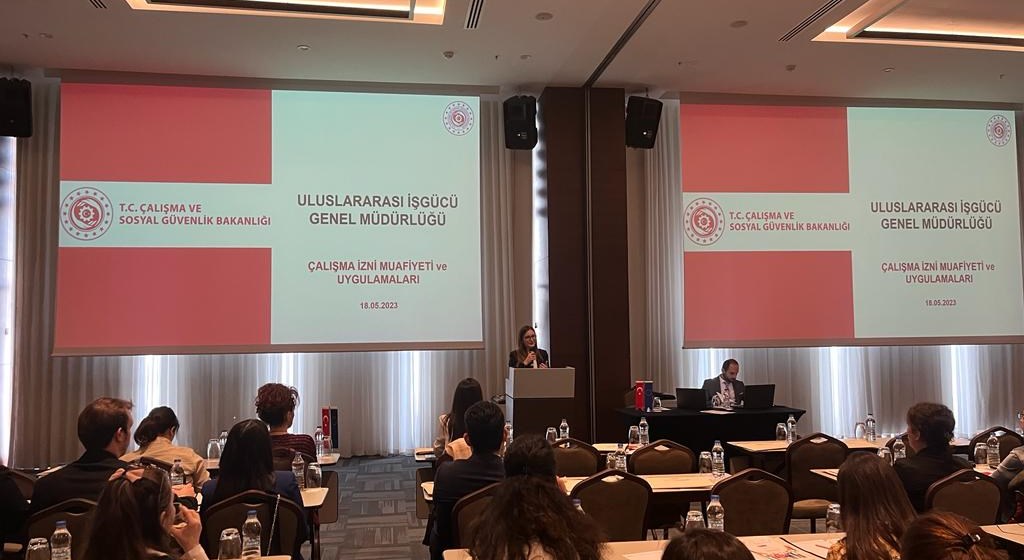 Çalışma İzni Muafiyeti Bilgilendirme Toplantısı ilgili kamu kurumları ve paydaşların katılımı ile gerçekleştirilmiştir.