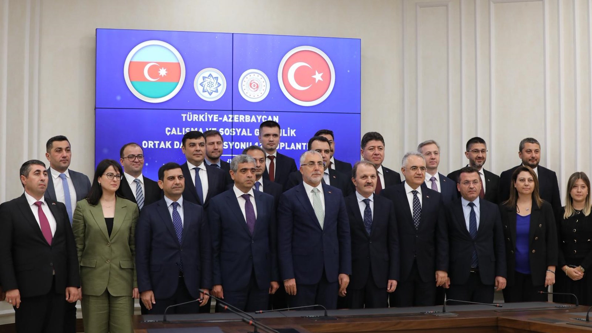 Türkiye-Azerbaycan Bakanlıklararası Ortak Daimi Komisyonu 12’nci Toplantısı Çalışma ve Sosyal Güvenlik Bakanlığı’nda Gerçekleşti