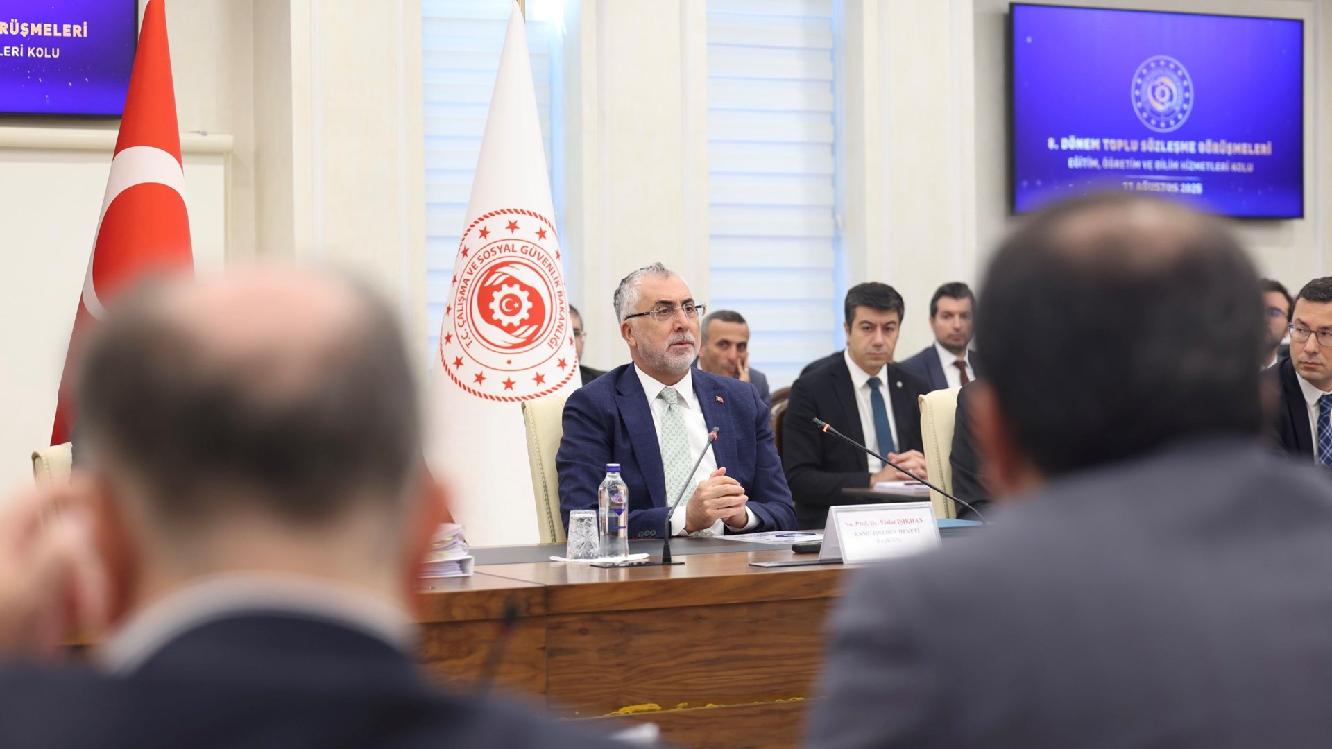 Bakan Işıkhan, 8. Dönem Toplu Sözleşme Görüşmeleri Kapsamında Eğitim, Öğretim ve Bilim Hizmetleri Kolu Toplantısı’na Katıldı