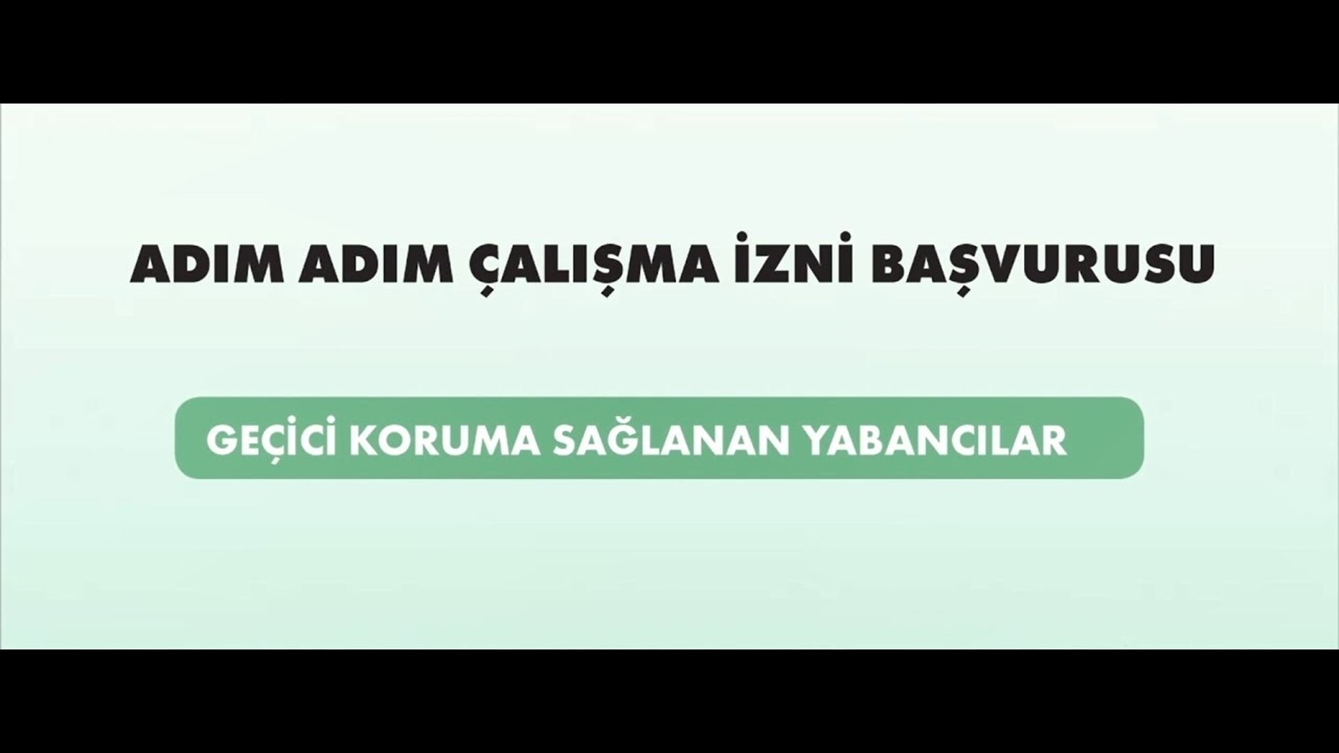 Geçici Koruma Sağlanan Yabancılar İçin Çalışma İzni Başvurusu