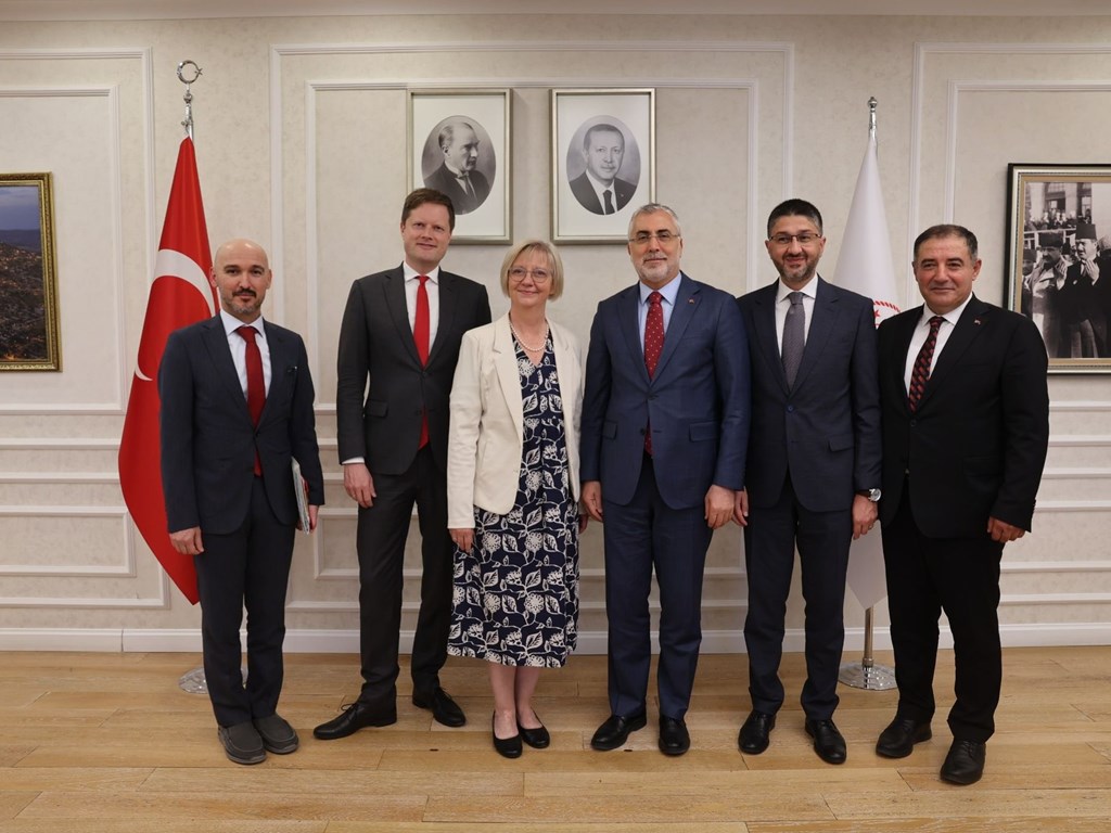 Minister of Labour and Social Security Prof. Dr. Vedat IŞIKHAN Hosted Ms. Sibylle Katharina SORG, Ambassador of the Federal Republic of Germany to Ankara
