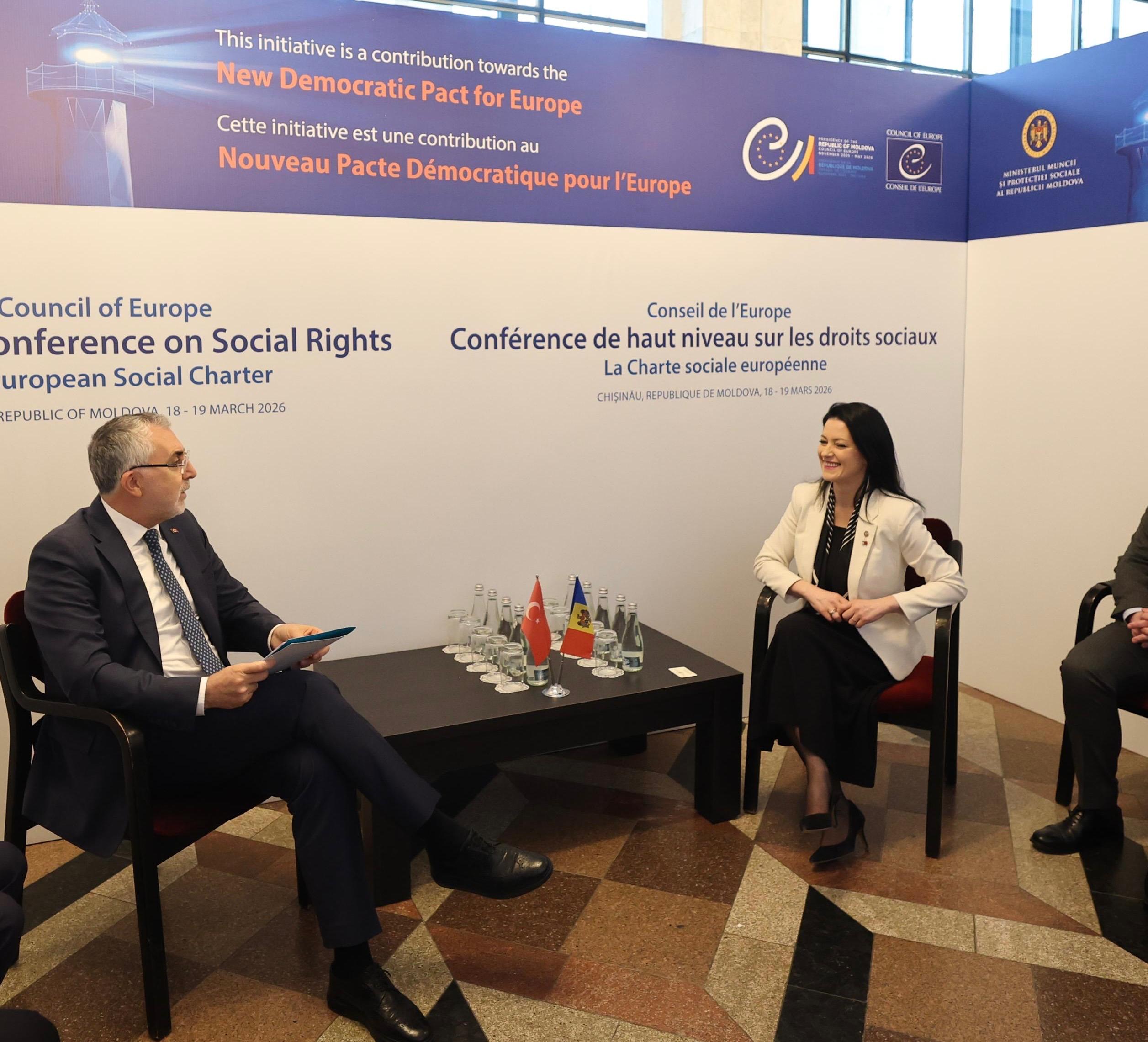 Bakan Işıkhan, Moldova’da Avrupa Konseyi Sosyal Haklara İlişkin Yüksek Düzeyli Konferansı’na Katıldı