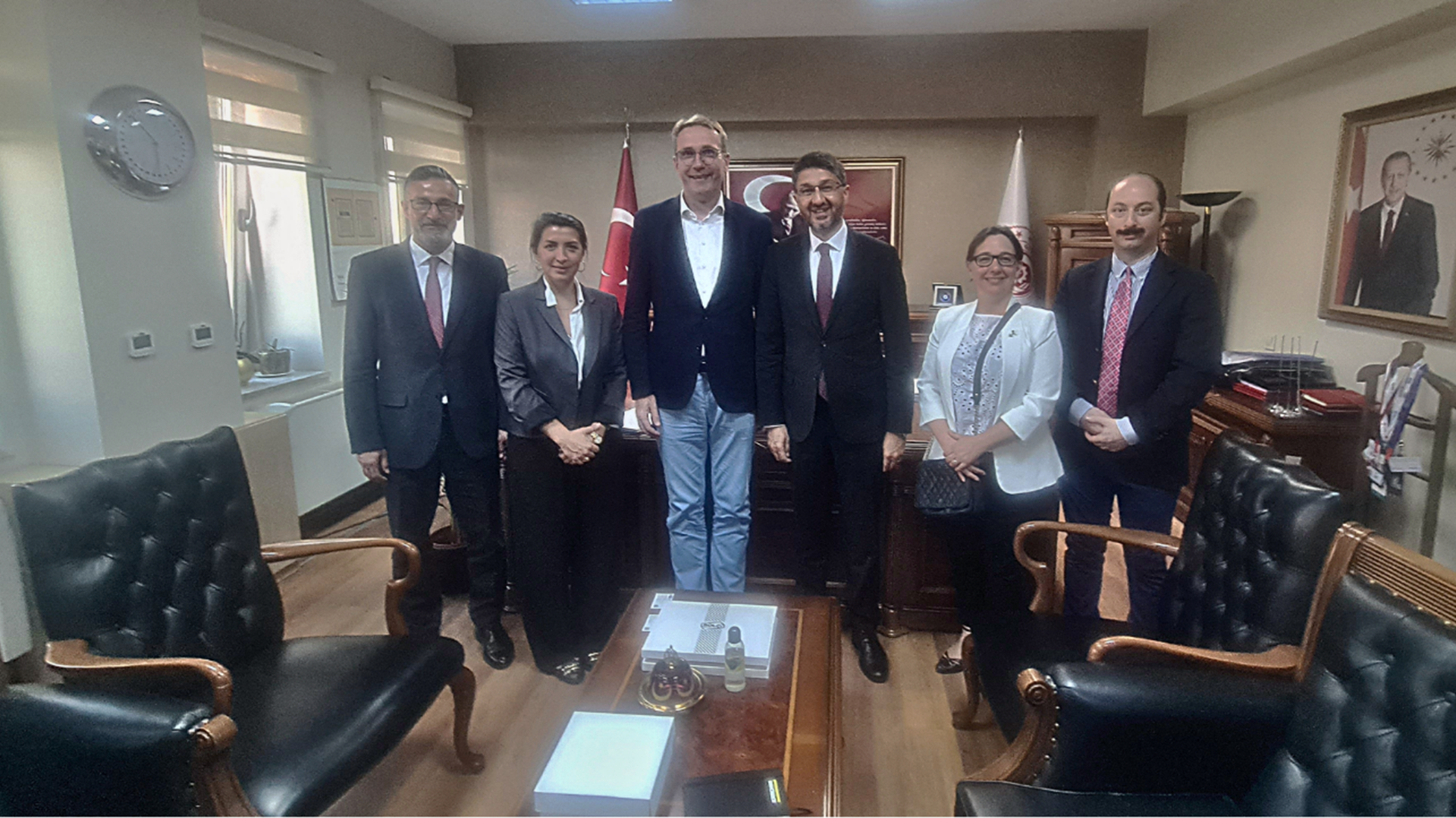 The delegation of German-Turkish Chamber of Commerce and Trade  (AHK Türkiye), which represents German economy in Türkiye, paid a visit to Directorate General for Foreign Relations and European Union on 8 July 2025.