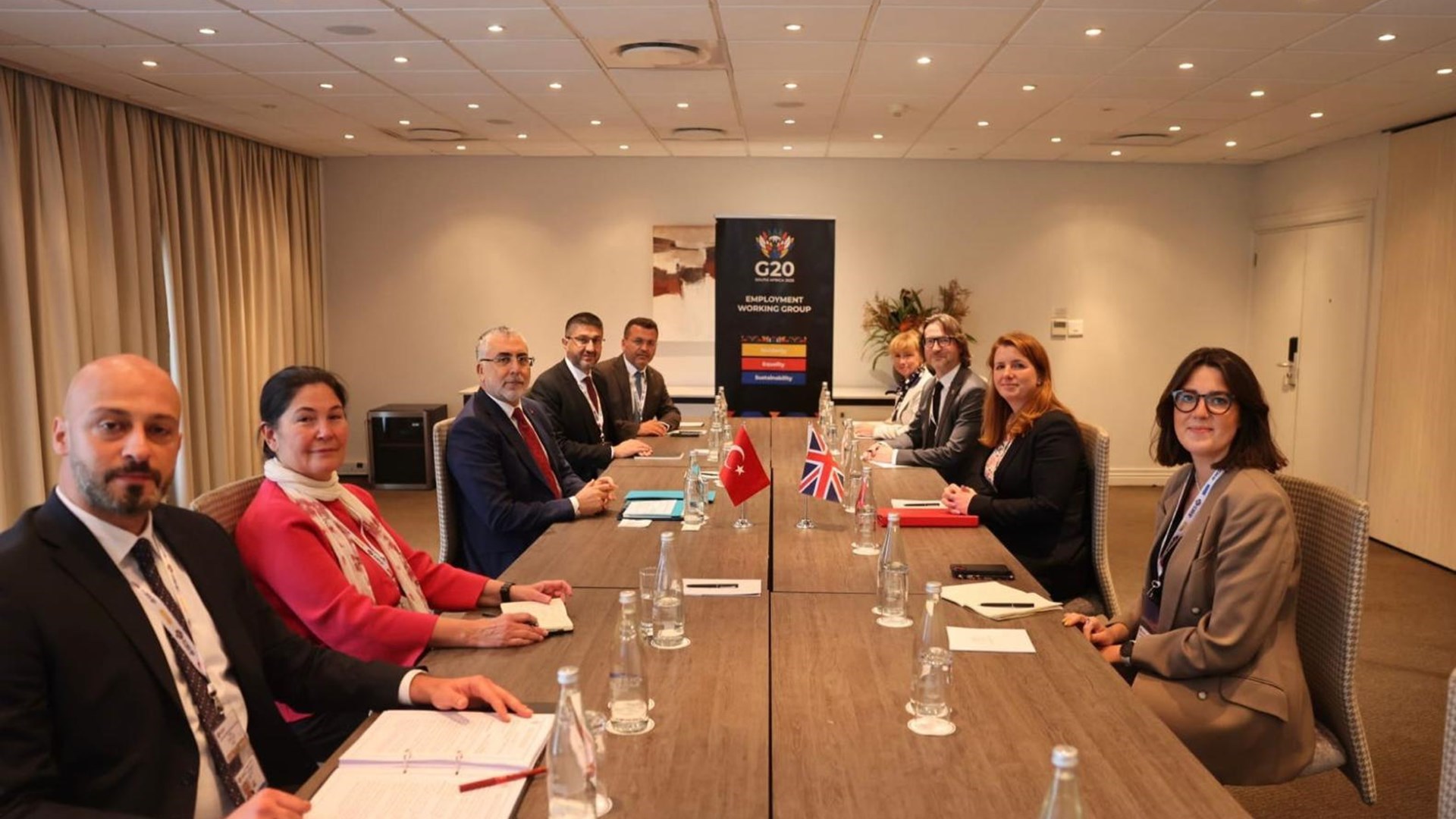 Minister of Labour and Social Security Prof. Dr. Vedat IŞIKHAN conveyed Türkiye's policies on youth, women and general employment to his global counterparts in two separate sessions at the G20 Labour and Employment Ministers' Meeting hosted by South Africa. In the sessions where the topics of youth employment, women's participation in the labour force and global inclusiveness prominently discussed, Minister IŞIKHAN shared Türkiye's experiences and future goals.