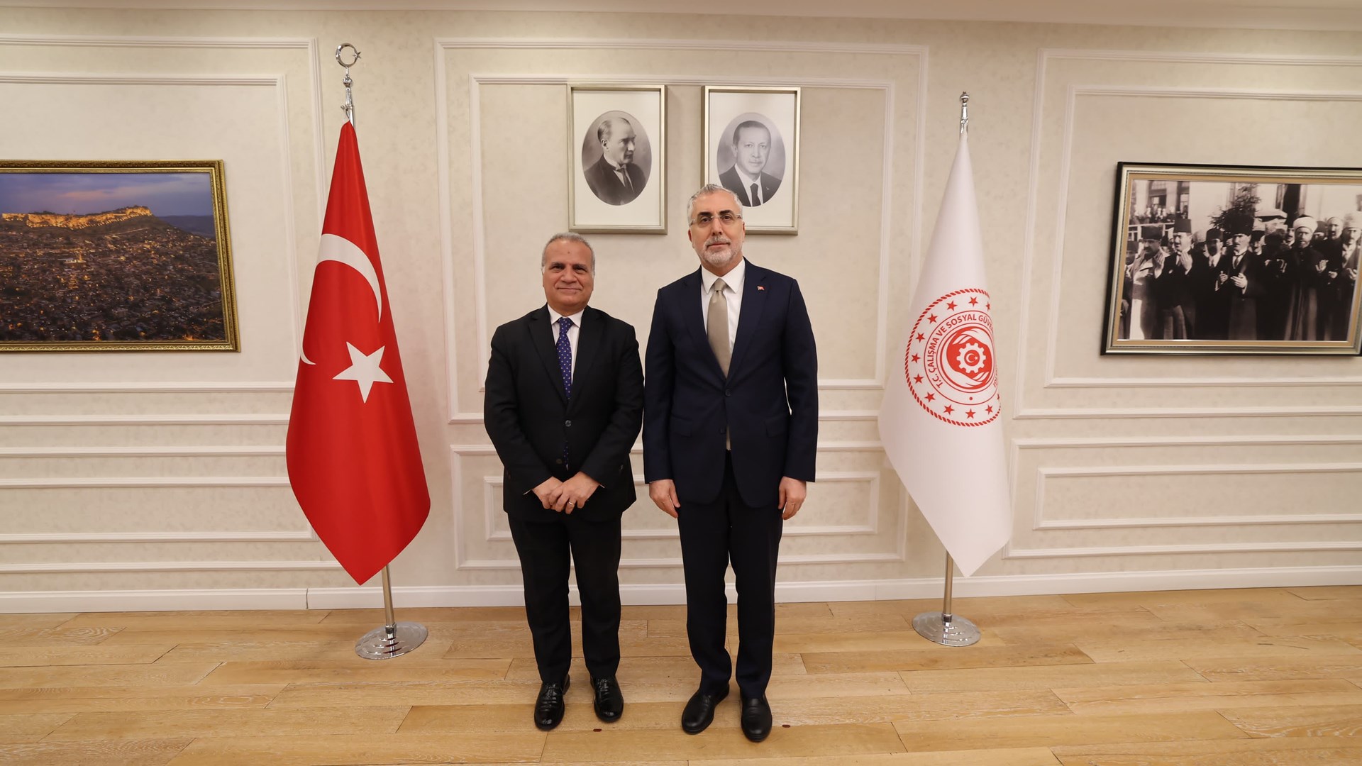 Negotiations were held on the relations between the two countries as well as enhancement of the cooperation in the fields of labour and social security.