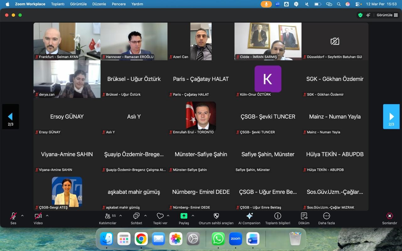 Yurt Dışı Teşkilatı II. İstişare Toplantısı, 12 Mart 2026 tarihinde çevrim içi olarak gerçekleştirildi.