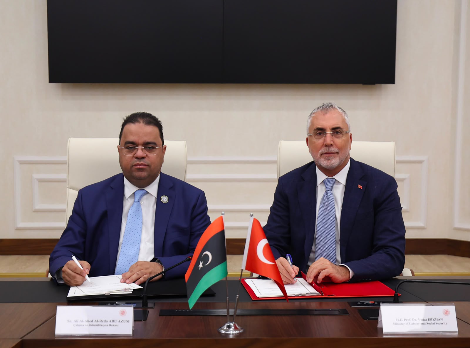 Türkiye ve Libya Arasında Çalışma ve İstihdam Alanlarında İşbirliği Mutabakat Zaptı İmzalandı