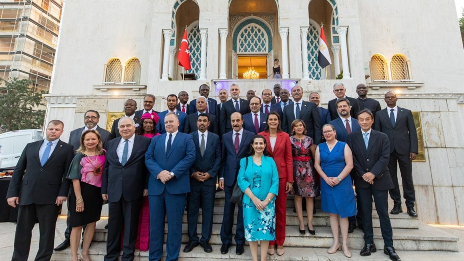 Vedat Işıkhan, the Minister of Labor and Social Security, attended the reception organized by the Egyptian Embassy on the occasion of the 71st anniversary of the establishment of the Republic of Egypt.