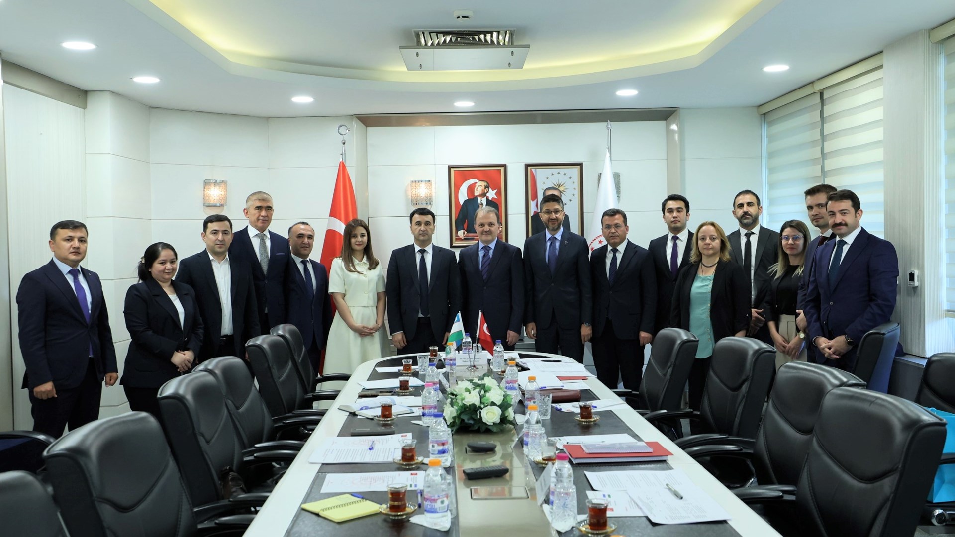 Within the scope of the Action Plan entered into force on 7 May 2025 between our Ministry and the Ministry of Employment and Poverty Reduction of the Republic of Uzbekistan, a delegation consisting of officials from the International Migration Agency of the Republic of Uzbekistan paid a working visit to our Ministry.