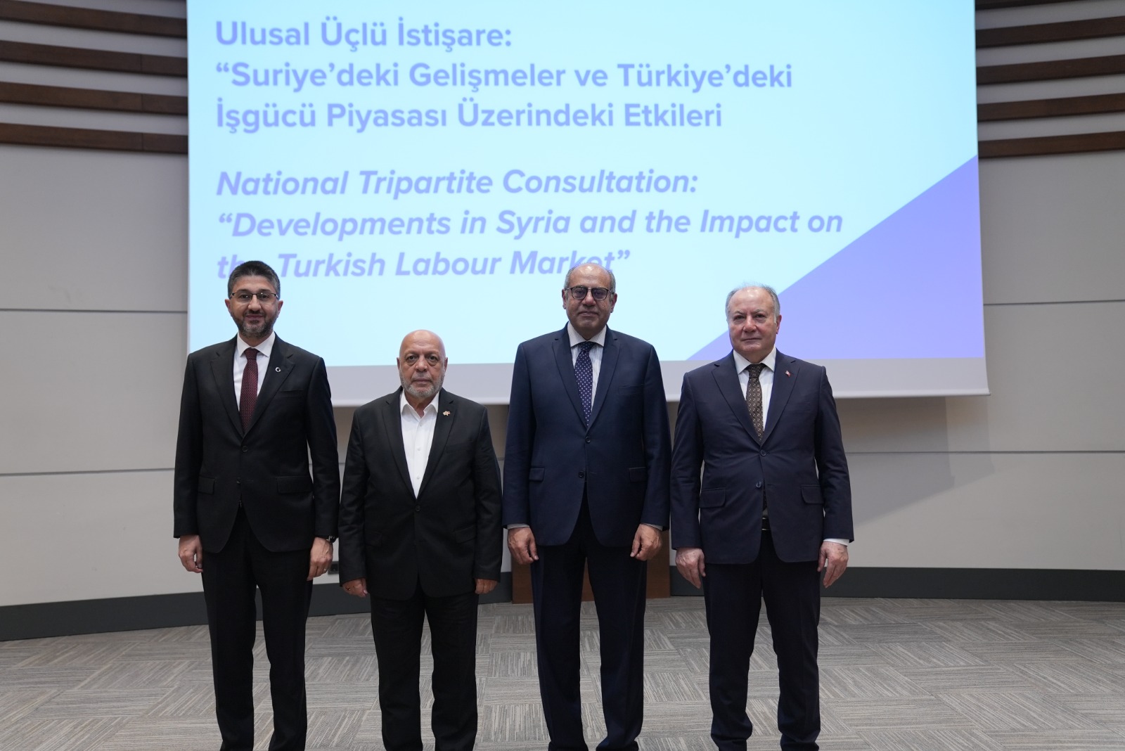 Uluslararası Çalışma Örgütü (ILO) Türkiye Ofisi’nin koordinasyonunda, 13 Mayıs 2025 tarihinde Ankara’da “Ulusal Üçlü İstişare: Suriye’deki Gelişmeler ve Türkiye’deki İşgücü Piyasası Üzerindeki Etkileri” başlıklı bir etkinlik düzenlendi.