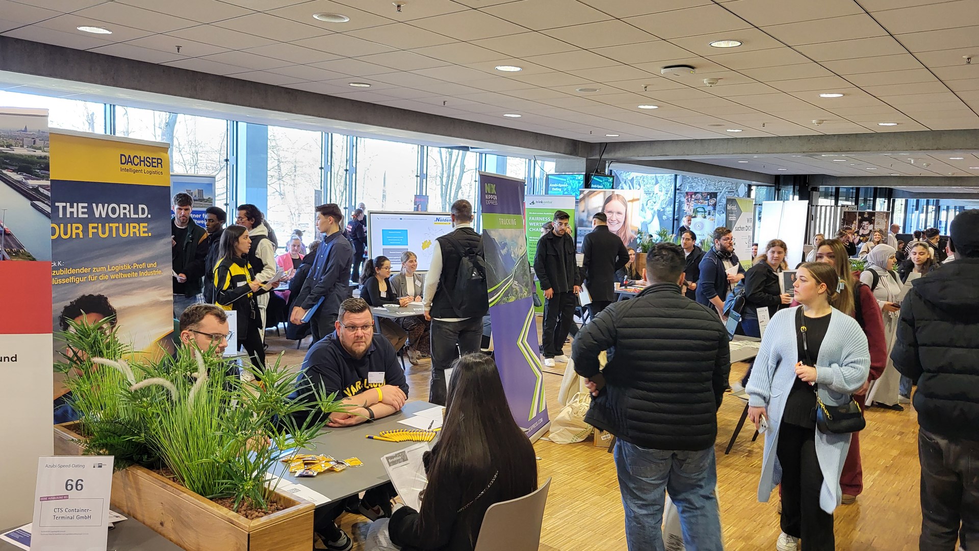 Speed-Dating Event organized by Cologne Chamber of Industry and Trade with the participation of 90 firms on vocational training venues was held in Rhein Energie Stadium in Cologne on 19.03.2025.