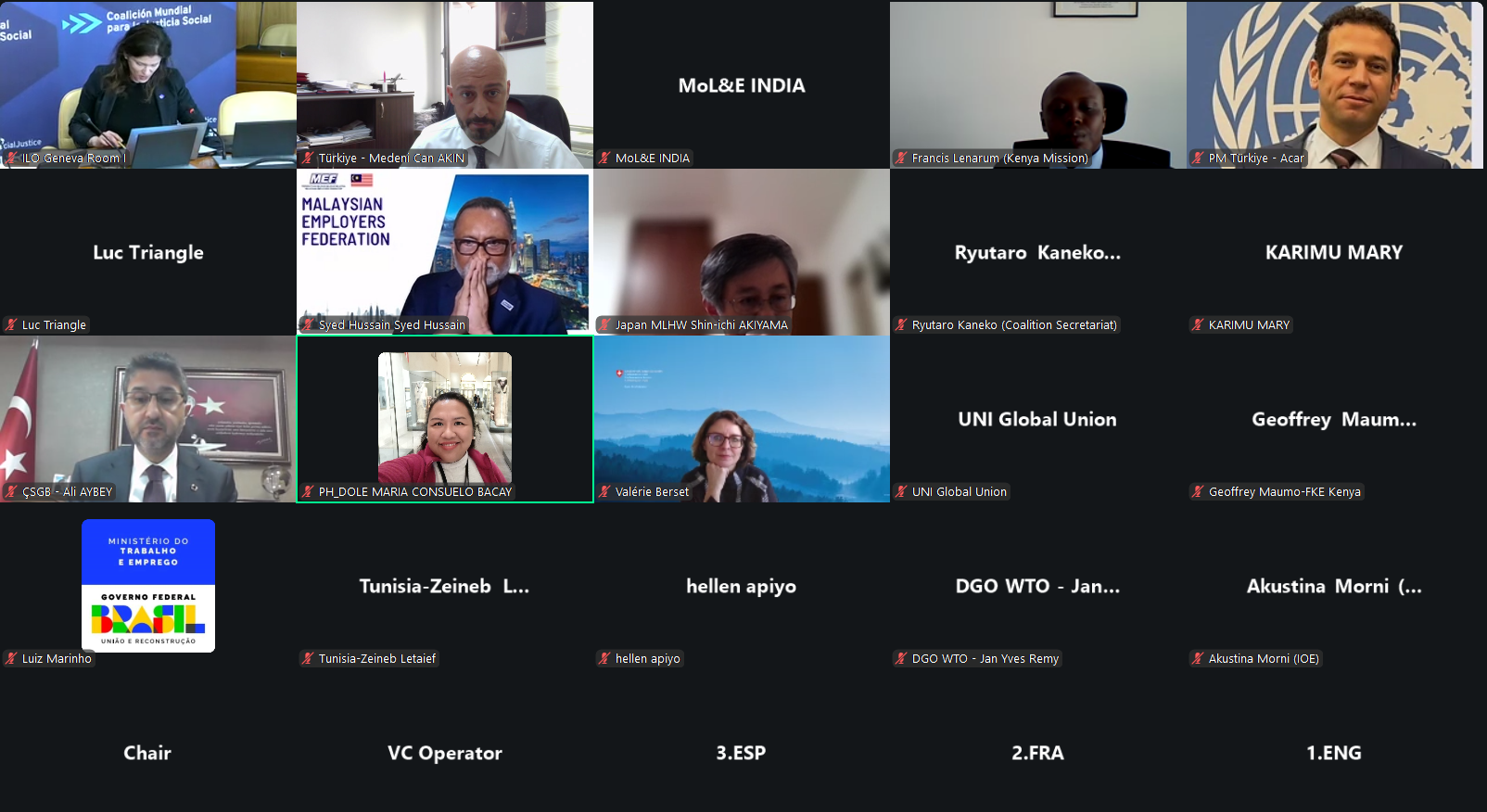 Genel Müdür Aybey, Küresel Sosyal Adalet Koalisyonu Koordinasyon Grubu Toplantısına Katıldı 