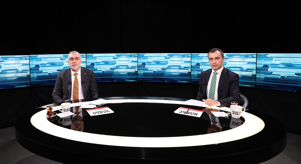 Çalışma ve Sosyal Güvenlik Bakanı Prof. Dr. Vedat Işıkhan, Haber Global canlı yayınında çalışma hayatına ve gündeme ilişkin değerlendirmelerde bulundu.