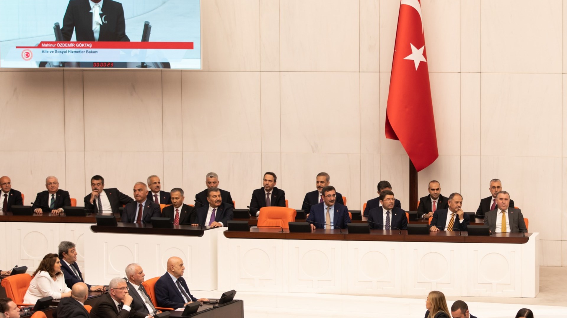 Çalışma ve Sosyal Güvenlik Bakanı Vedat Işıkhan Türkiye Büyük Millet Meclisi Genel Kurulunda ant içti.