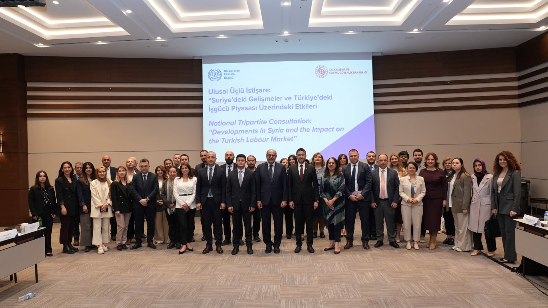 An event titled “National Tripartite Consultation: Developments in Syria and Their Impact on the Labour Market in Türkiye” was held in Ankara on 13 May 2025 under the coordination of the International Labour Organization (ILO) Office for Türkiye.