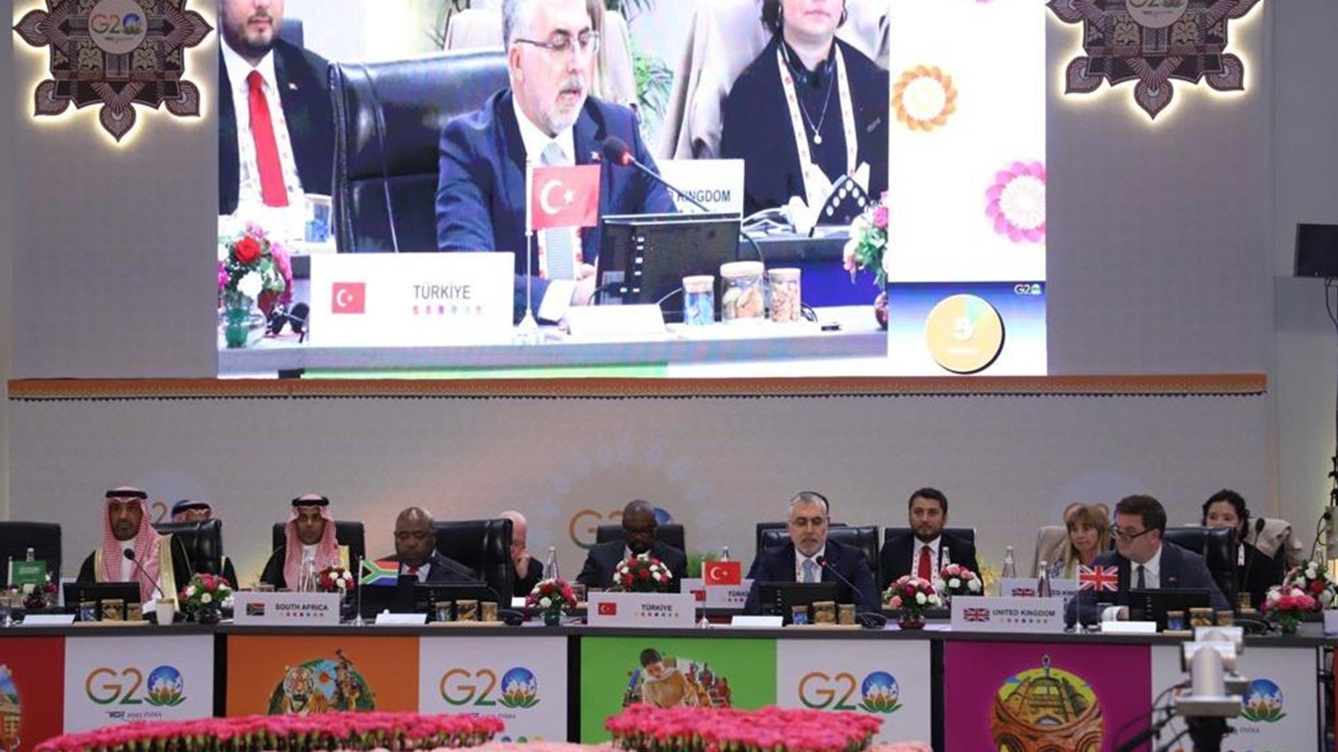 Minister of Labour and Social Security Vedat Işıkhan addressed a speech at G20 Labour and Employment Ministers’ Meeting held in India.
