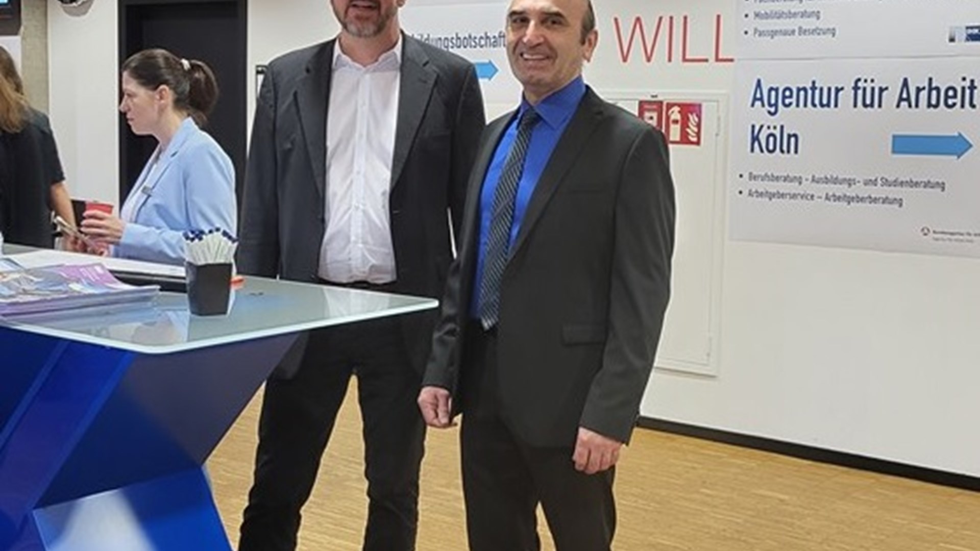 The Speed-Dating event on the vocational training place organized by the Cologne Chamber of Commerce and Industry, which was attended by 90 companies, was held at Cologne Rhein Energie Stadium on the 5th of March in 2024.