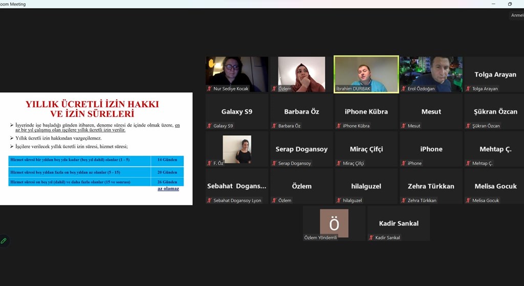 Stuttgart Çalışma ve Sosyal Güvenlik Ataşeliğimizce “İş Hayatında Türkçe” isimli proje kapsamında Türkiye’de Çalışma ve Sosyal Güvenlik Hayatına İlişkin sunum gerçekleştirildi.