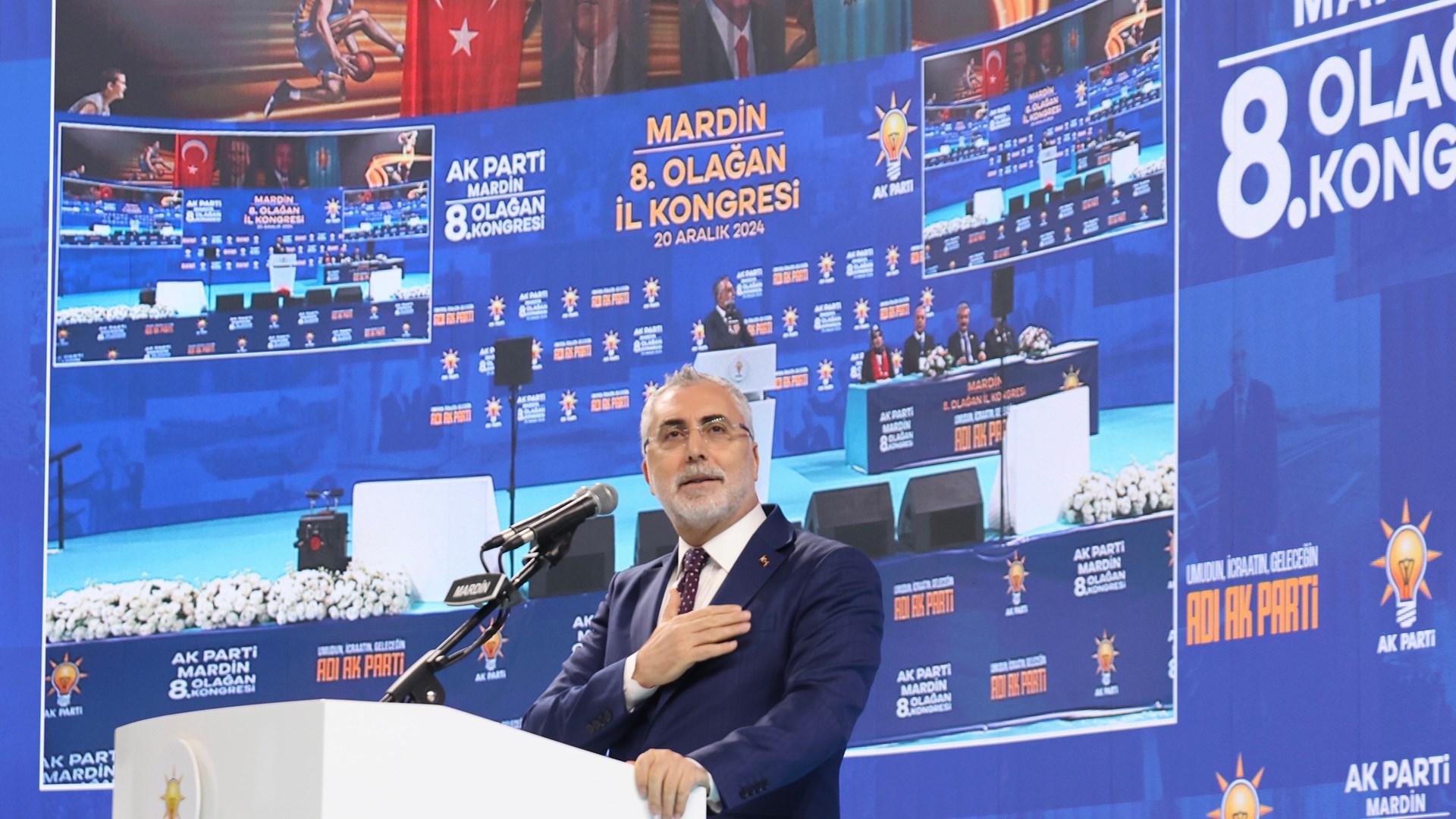 Bakan Işıkhan, AK Parti Mardin 8. Olağan İl Kongresi’ne Katıldı