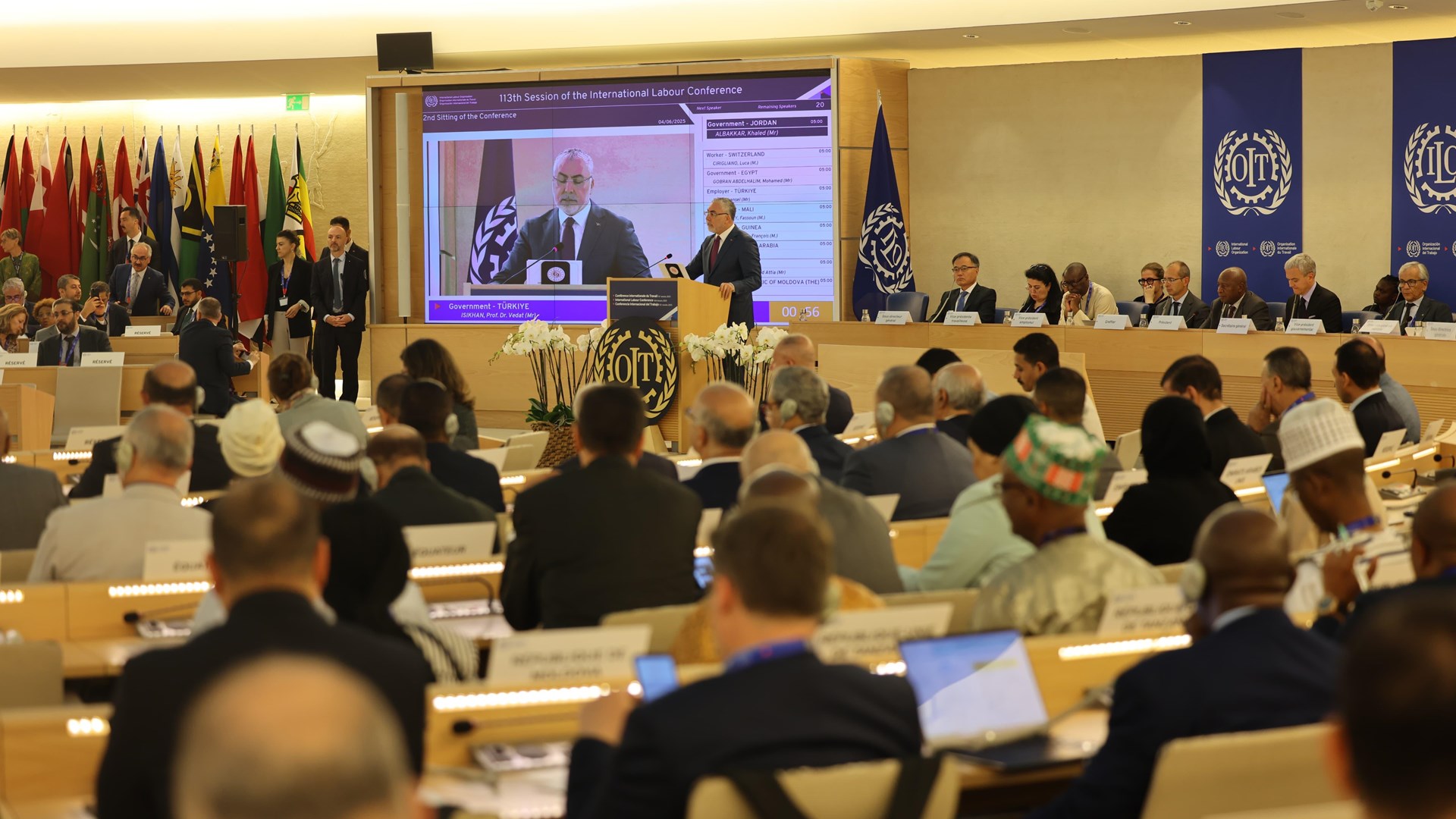 Bakan Işıkhan, ILO'nun 113. Uluslararası Çalışma Konferansı'nda Genel Kurul’a Hitap Etti