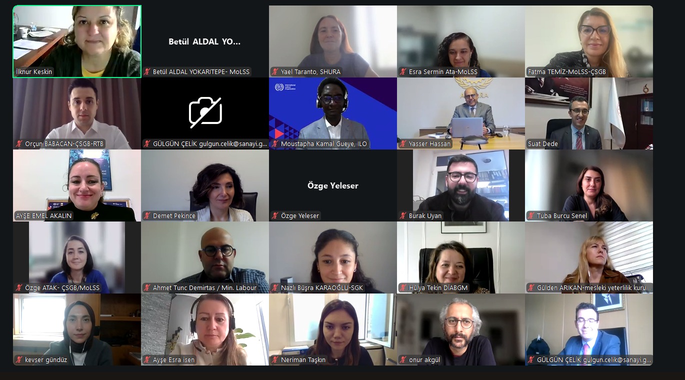 Uluslararası Çalışma Örgütü (ILO) işbirliğinde Türkiye’nin Adil Geçiş Sürecine Destek: Eğitim ve Bilgi Paylaşım Oturumu düzenlendi
