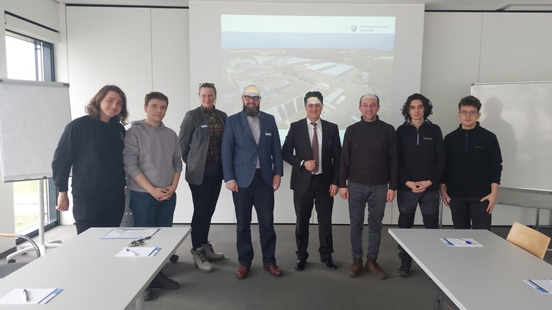 Bursa Karacabey Vocational and Technical Anatolian High School students who went to Germany within the scope of Erasmus Vocational Education Accreditation Programme visited our Hannover Labour and Social Security Attaché Office.