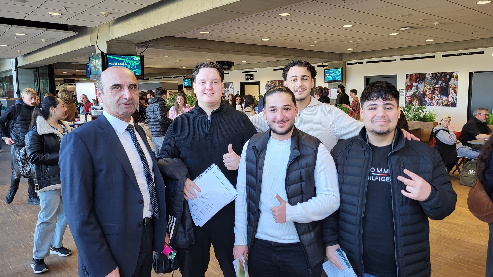 Speed-Dating Event organized by Cologne Chamber of Industry and Trade with the participation of 90 firms on vocational training venues was held in Rhein Energie Stadium in Cologne on 19.03.2025.