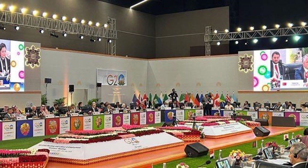 Minister of Labour and Social Security Vedat Işıkhan addressed a speech at G20 Labour and Employment Ministers’ Meeting held in India.