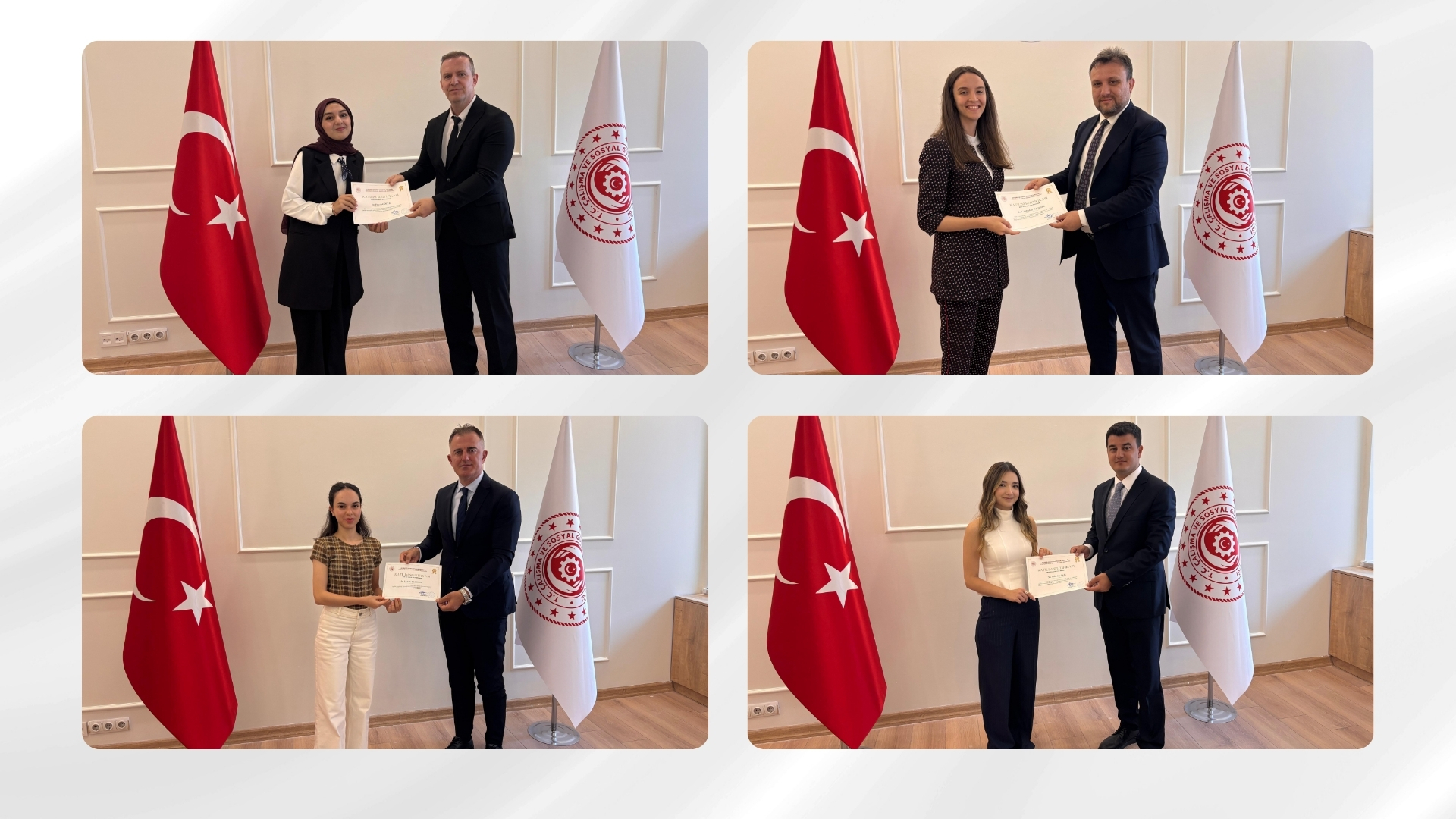 Genel Müdürlüğümüzde Stajını Tamamlayan Öğrencilere Sertifikaları Takdim Edildi