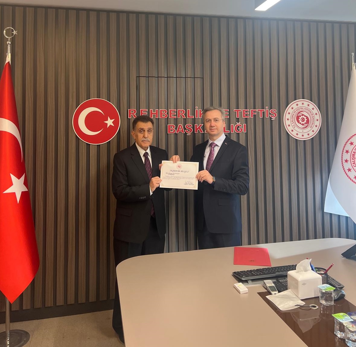 Ankara Rehberlik ve Teftiş Grup Başkanlığında görevli İş Başmüfettişi Hüseyin Altınsoy emekli oldu.