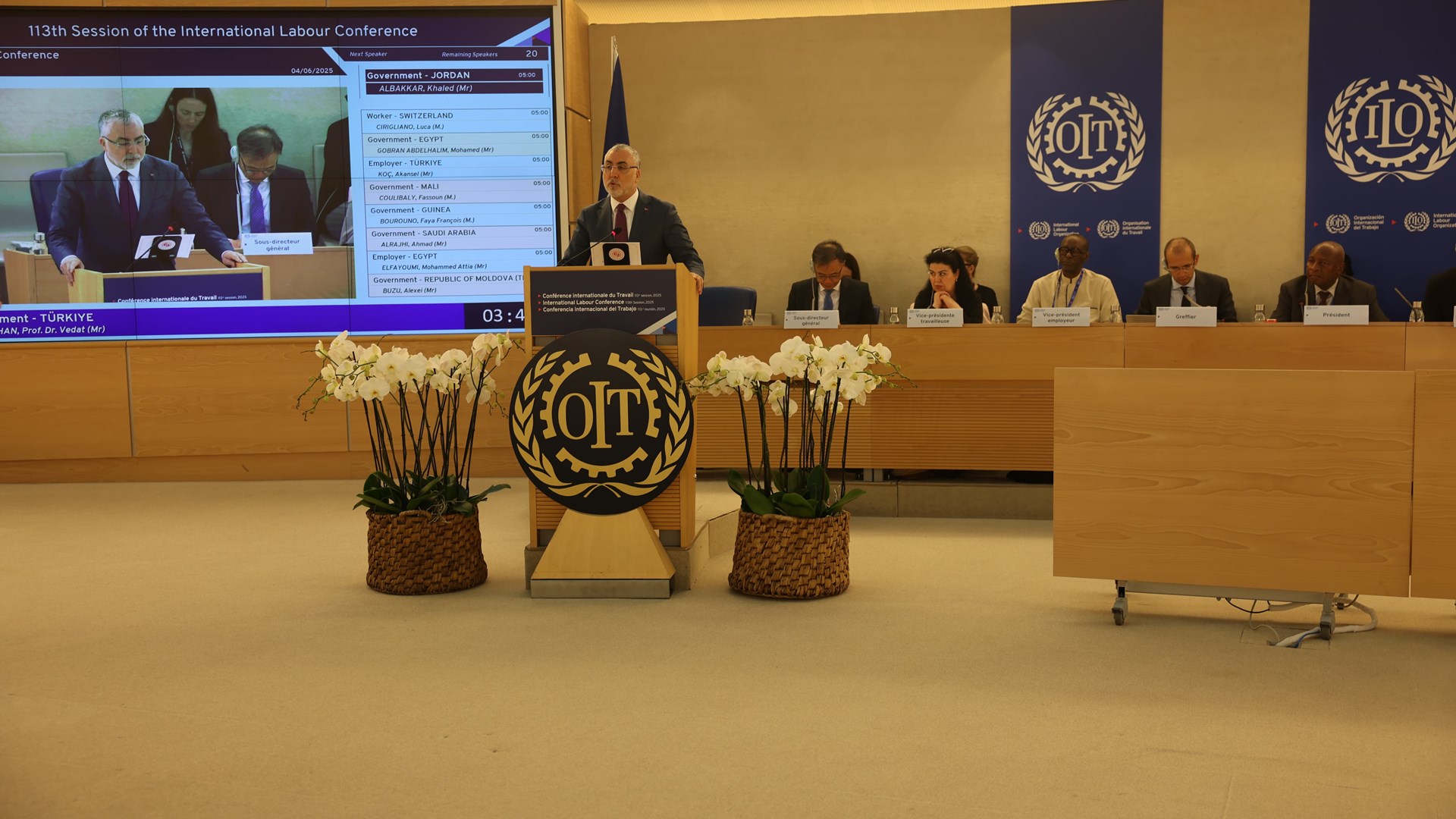 Bakan Işıkhan, ILO'nun 113. Uluslararası Çalışma Konferansı'nda Genel Kurul’a Hitap Etti