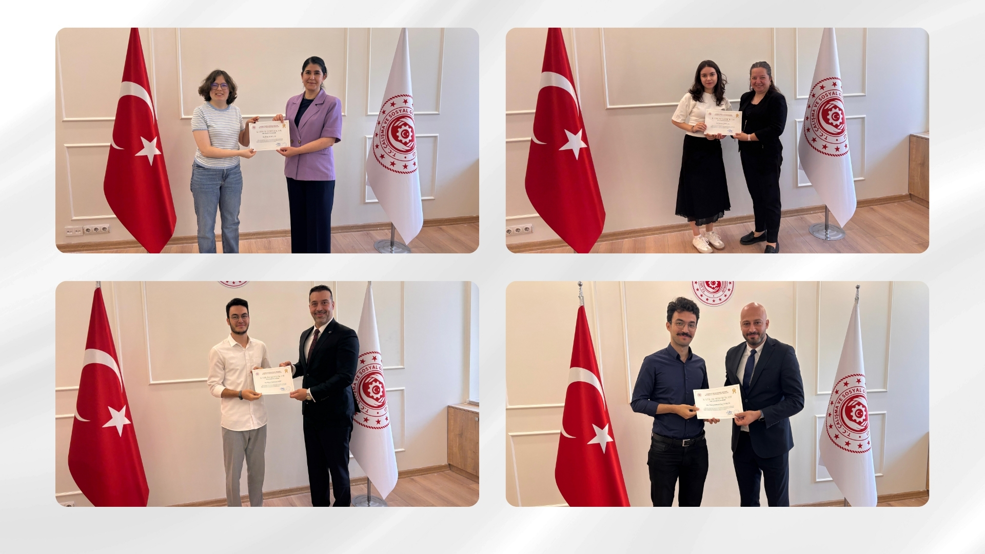 Genel Müdürlüğümüzde Stajını Tamamlayan Öğrencilere Sertifikaları Takdim Edildi