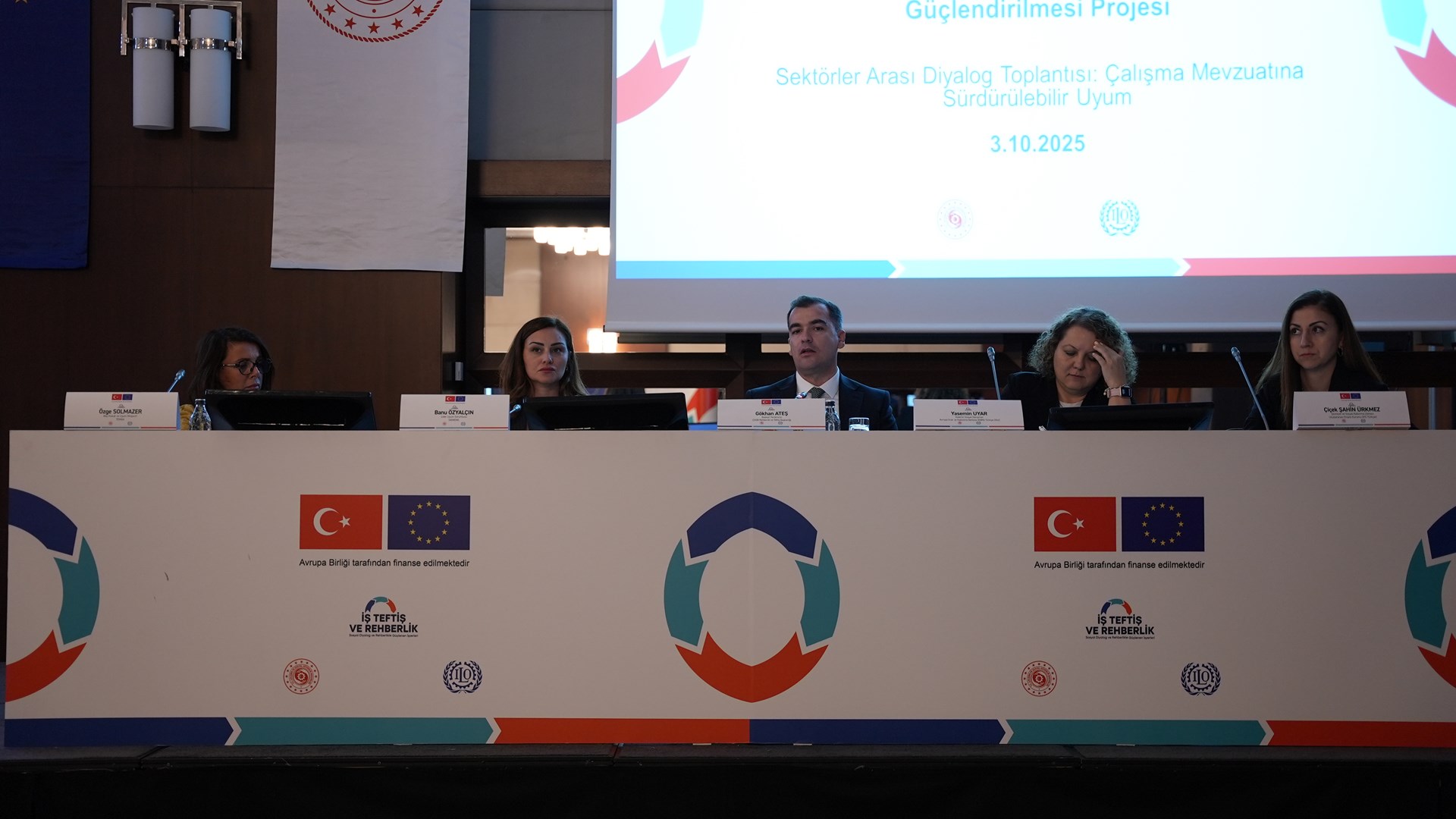 IPA III kapsamında yürütülen İş Teftiş ve Rehberlik Projesi çerçevesinde “Sektörler Arası Diyalog: Çalışma Mevzuatına Sürdürülebilir Uyum” toplantısı, 3 Ekim 2025 tarihinde İstanbul’da gerçekleştirildi.