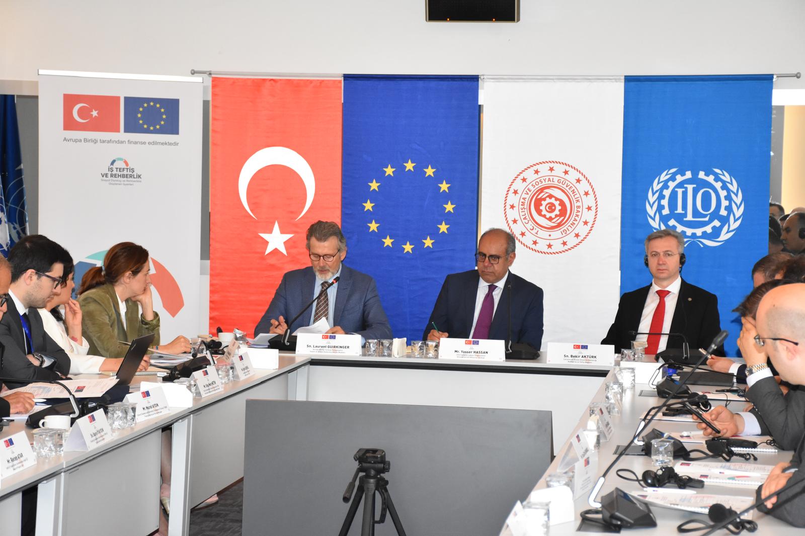 “İş Teftiş Rehberlik ve Sosyal Diyalog Yoluyla İşyeri Uyumunun Güçlendirilmesi” Projesi 2. Yönlendirme Komitesi Toplantısı Gerçekleştirildi