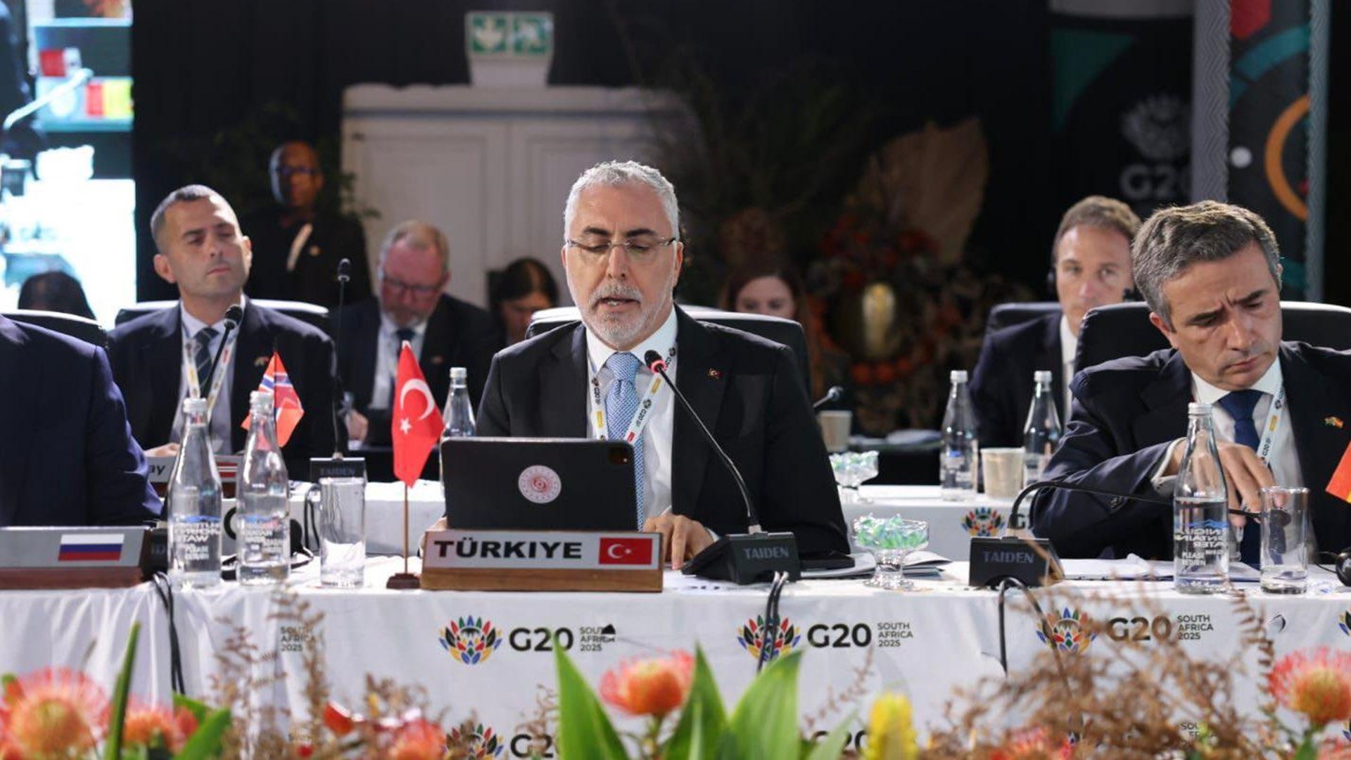 Minister of Labour and Social Security Prof. Dr. Vedat IŞIKHAN conveyed Türkiye's policies on youth, women and general employment to his global counterparts in two separate sessions at the G20 Labour and Employment Ministers' Meeting hosted by South Africa. In the sessions where the topics of youth employment, women's participation in the labour force and global inclusiveness prominently discussed, Minister IŞIKHAN shared Türkiye's experiences and future goals.