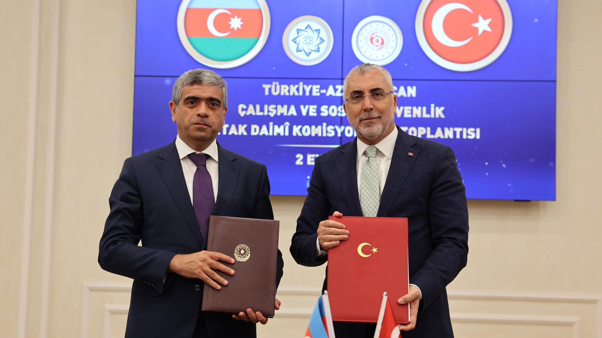 Türkiye-Azerbaycan Bakanlıklararası Ortak Daimi Komisyonu 12’nci Toplantısı Çalışma ve Sosyal Güvenlik Bakanlığı’nda Gerçekleşti