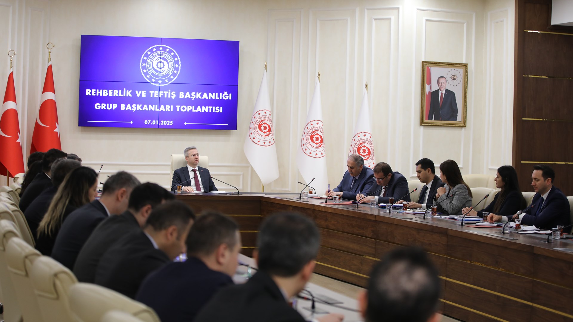 Rehberlik ve Teftiş Başkanlığı Grup Başkanları toplantısı, 7-8 Ocak 2025 tarihlerinde Reşat Moralı Toplantı Salonu'nda gerçekleştirildi.