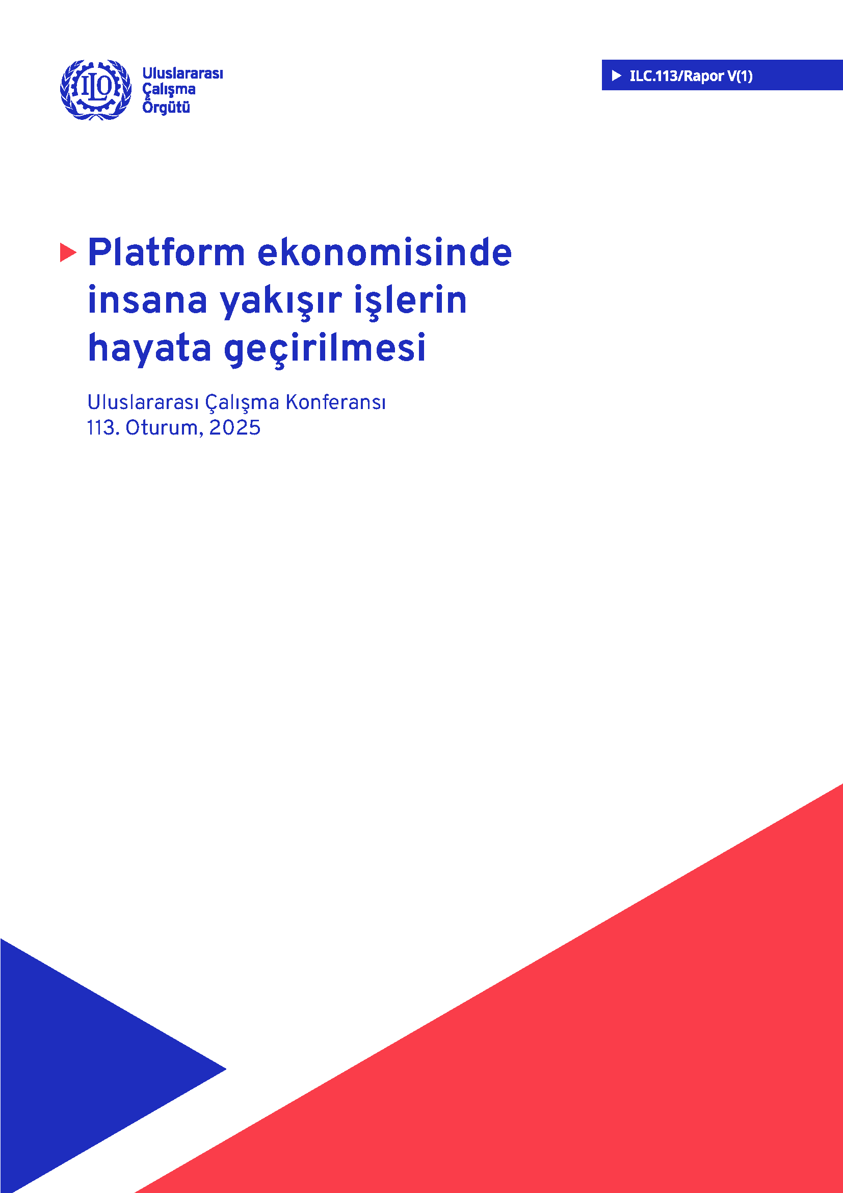 Platform ekonomisindeinsana yakışır işlerinhayata geçirilmesi