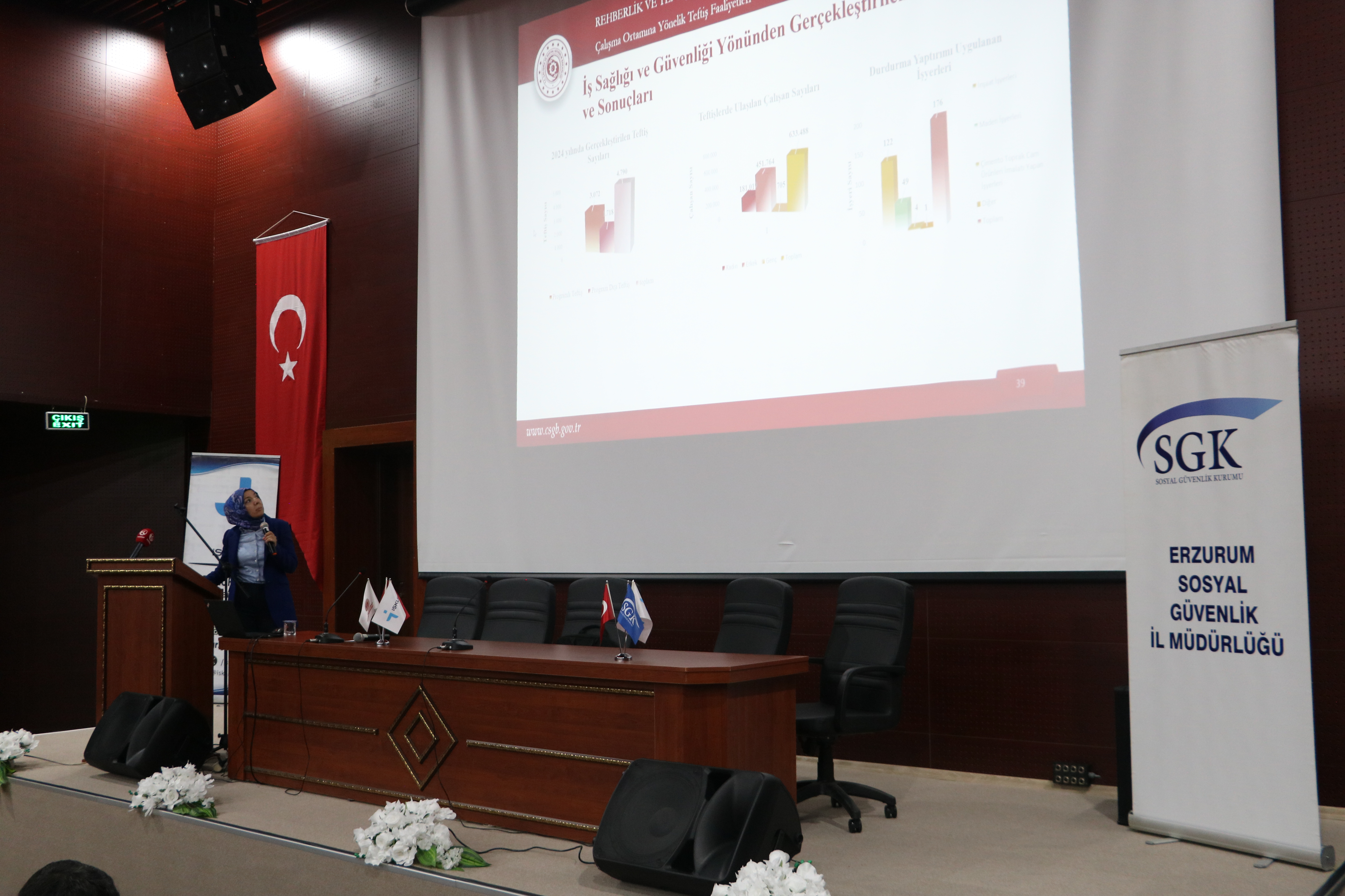 Rehberlik ve Teftiş Başkanlığı tarafından Erzurum Ticaret ve Sanayi Odası, Erzurum Ticaret Borsası, Erzurum Esnaf ve Sanatkarlar Odası iş birliğinde, 17 Haziran 2026 tarihinde iş sağlığı ve güvenliği ile işin yürütümü teftişleri hakkında bilgilendirme toplantısı düzenlendi.