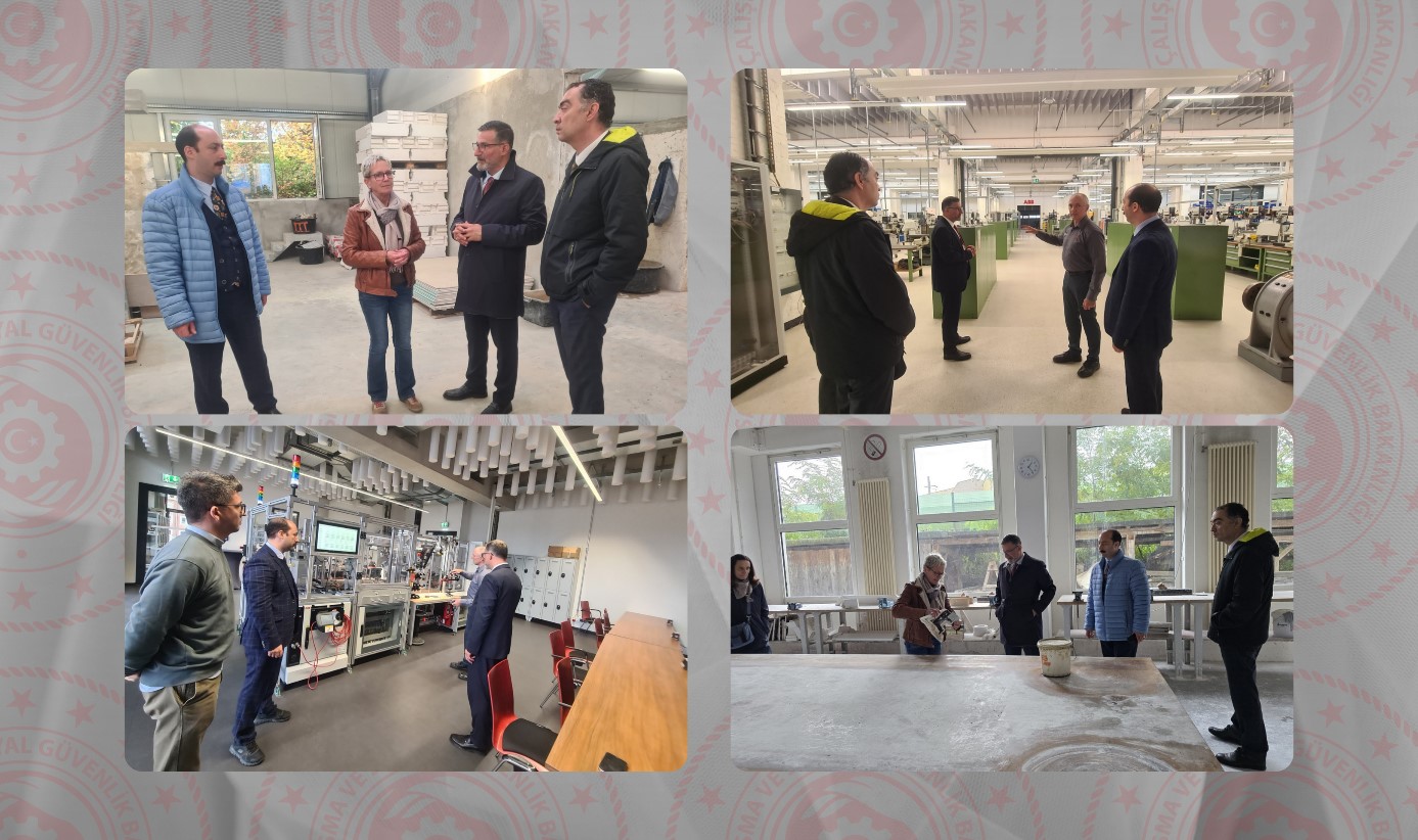 Almanya ile Mesleki Kalifikasyon ve Aktif İşgücü Hizmetleri Alanlarında İş Birliği Ziyaretleri Gerçekleştirildi