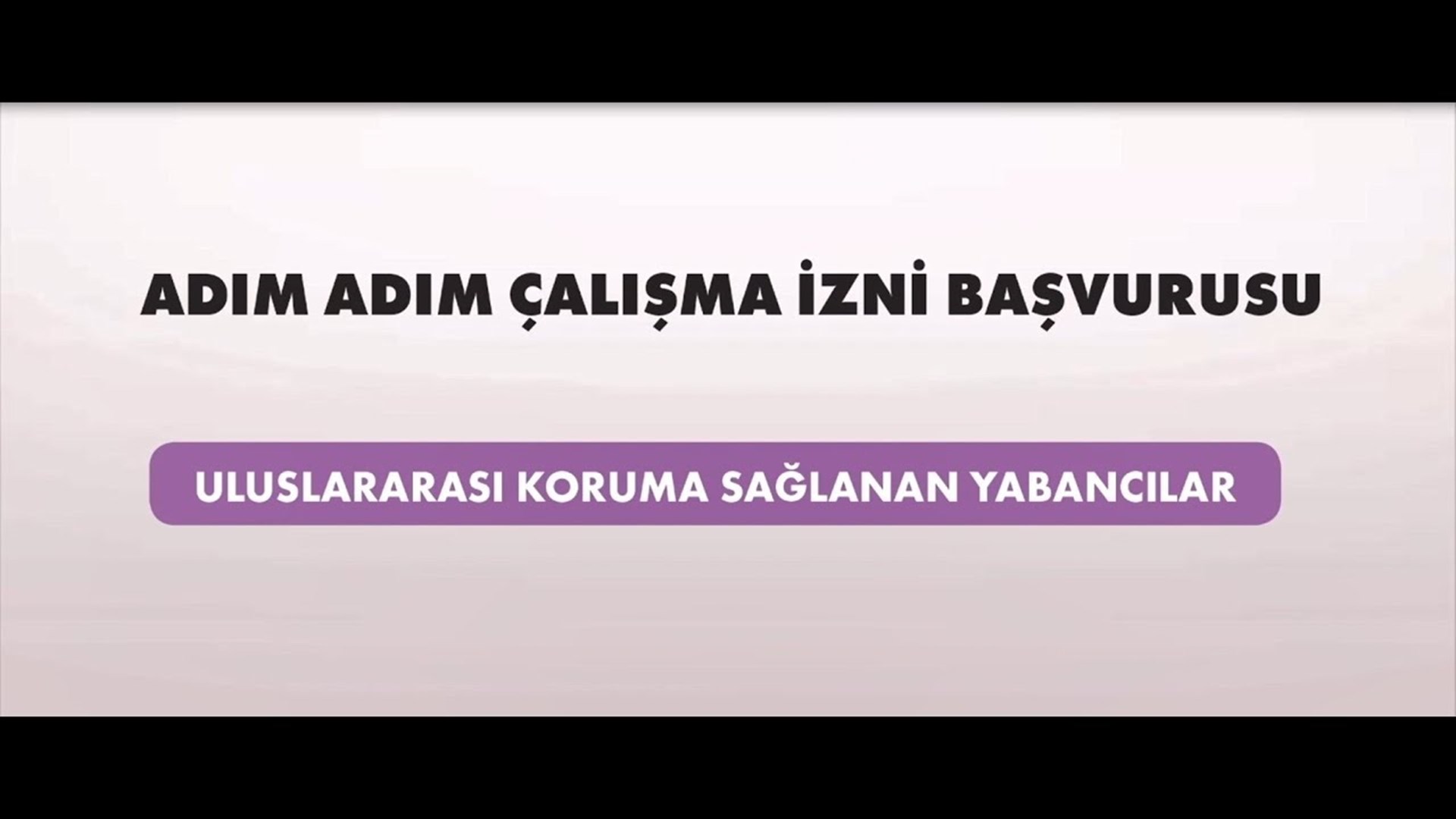 Uluslararası Koruma Sağlanan Yabancılar İçin Çalışma İzni Başvurusu