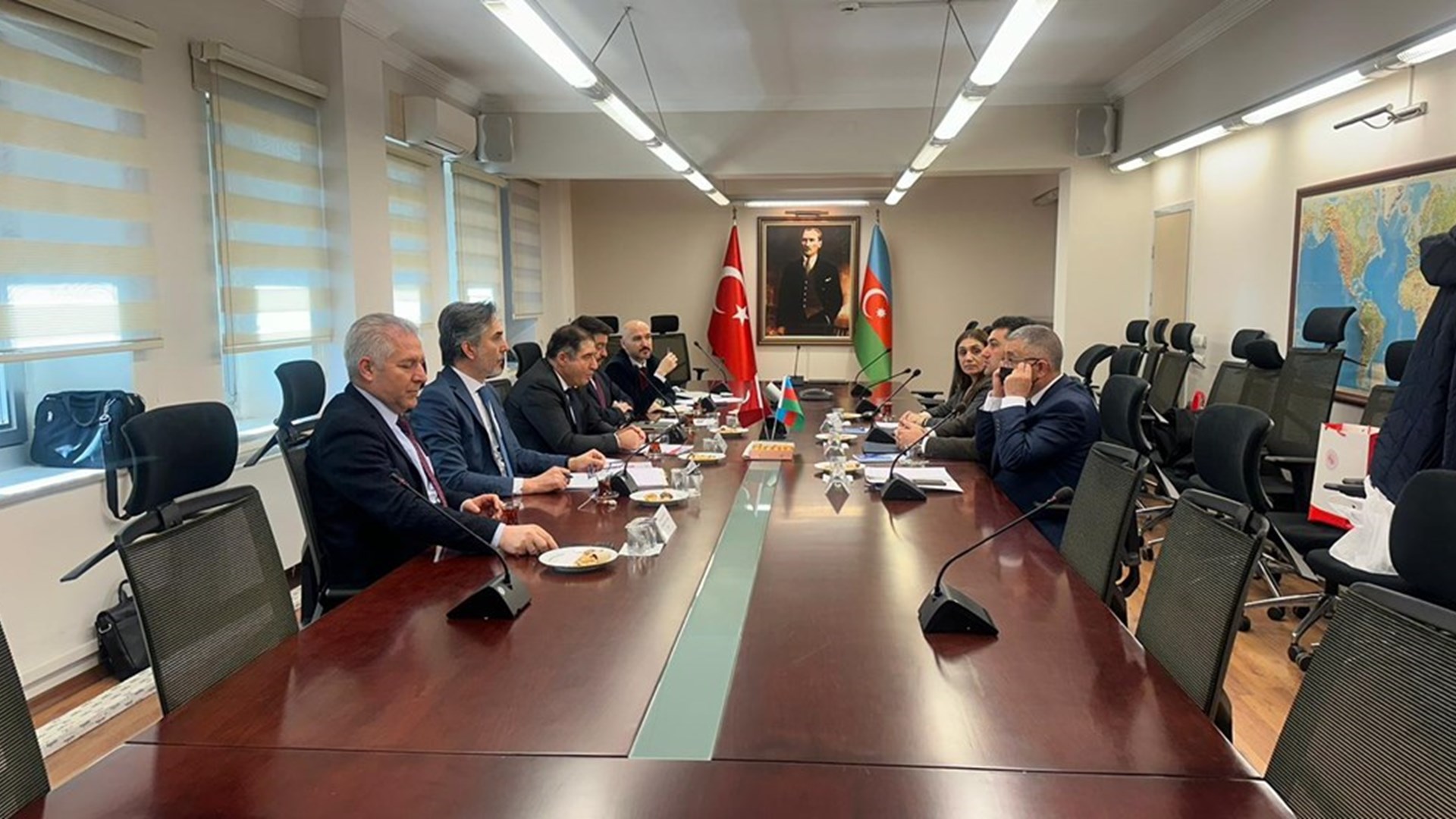Negotiations were held between officials of the Ministry of Labour and Social Protection of the Population of Azerbaijan and our Ministry’s officials on the renewal of the Social Security Agreement, currently in force between the two countries.