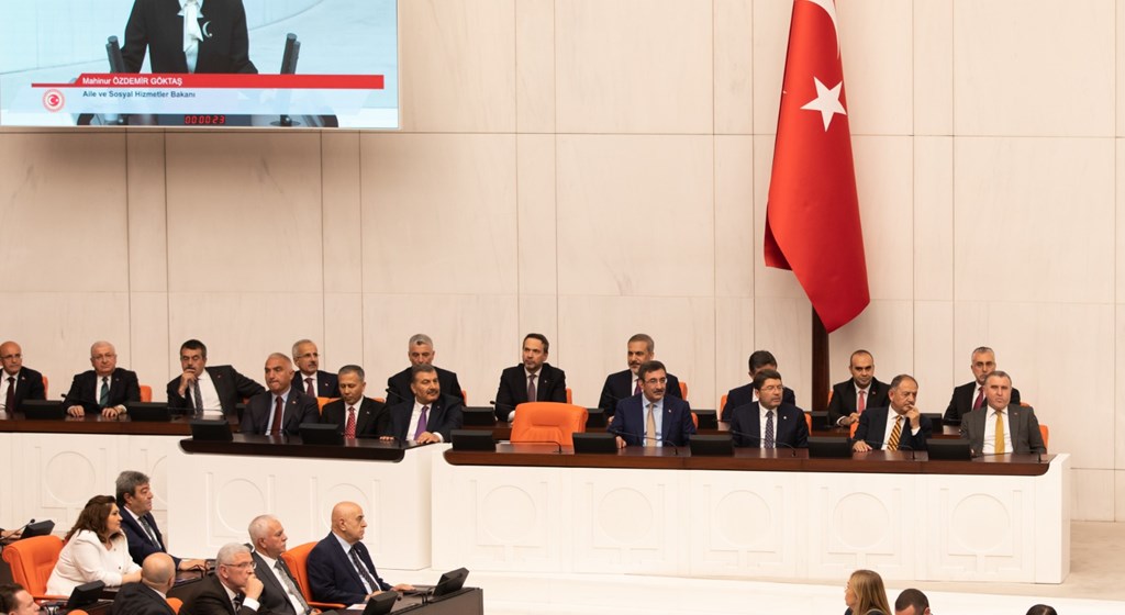 Çalışma ve Sosyal Güvenlik Bakanı Vedat Işıkhan Türkiye Büyük Millet Meclisi Genel Kurulunda ant içti.